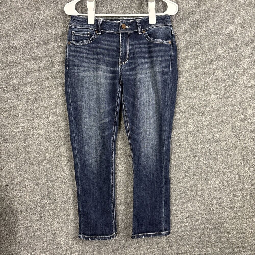 BKE Stella Slim Fit Crop Jeans Womens Size 27 Dark Wash